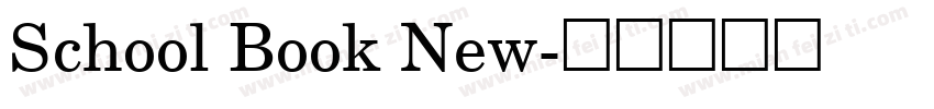 School Book New字体转换